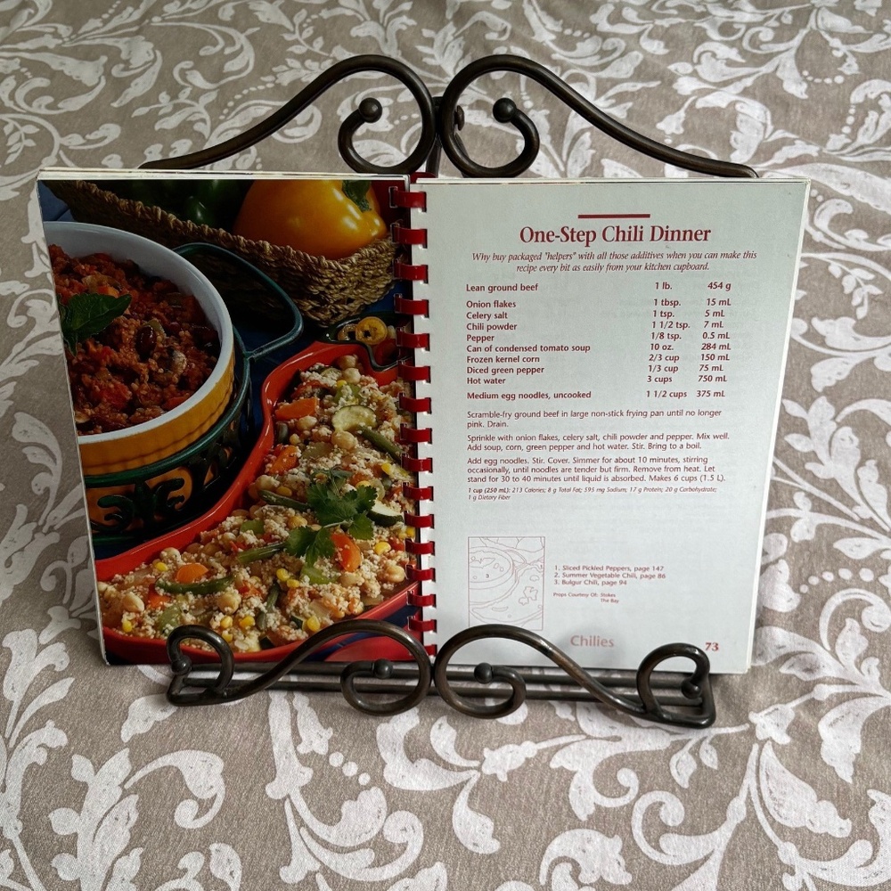 Princess House Meridian recipe cookbook holder
